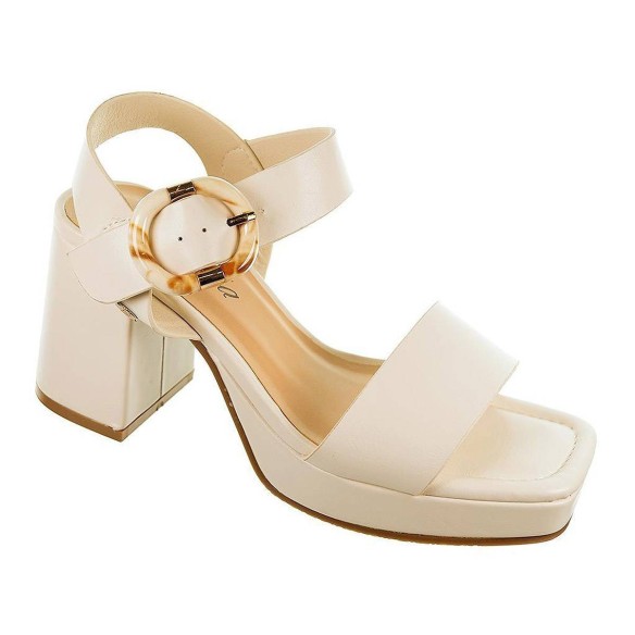 23027 Isteria Sandalia sintética Mujer Con cierre en hebilla regulable. Piso con plataforma forrada de 2cm aprox. y tacón