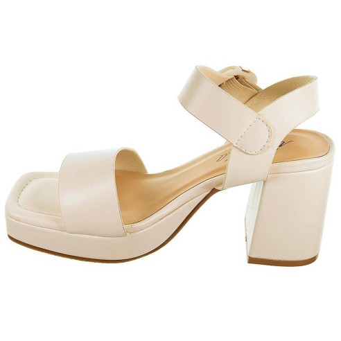 23027 Isteria Sandalia sintética Mujer Con cierre en hebilla regulable. Piso con plataforma forrada de 2cm aprox. y tacón