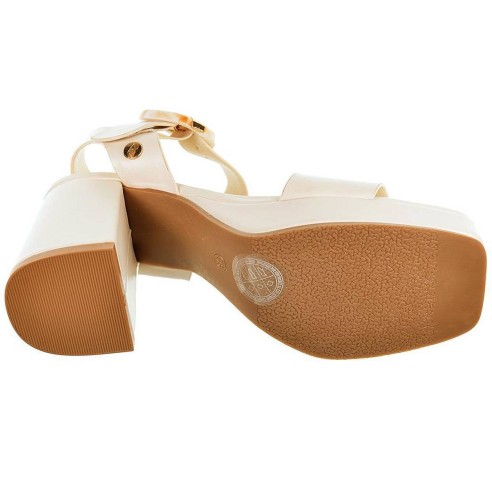 23027 Isteria Sandalia sintética Mujer Con cierre en hebilla regulable. Piso con plataforma forrada de 2cm aprox. y tacón