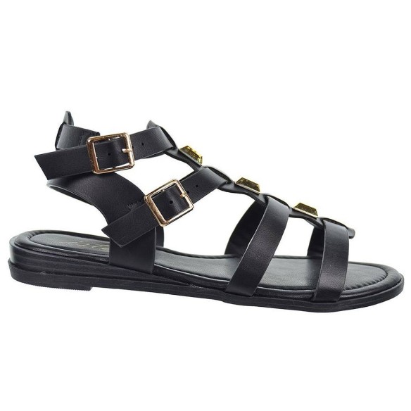 Isteria Sandalia Romana 23159 Mujer en sintético, cierre con doble hebilla regulable. Plantilla acolchada muy confortable