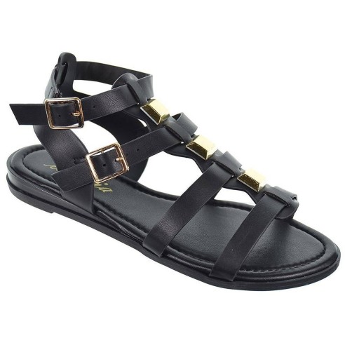 Isteria Sandalia Romana 23159 Mujer en sintético, cierre con doble hebilla regulable. Plantilla acolchada muy confortable