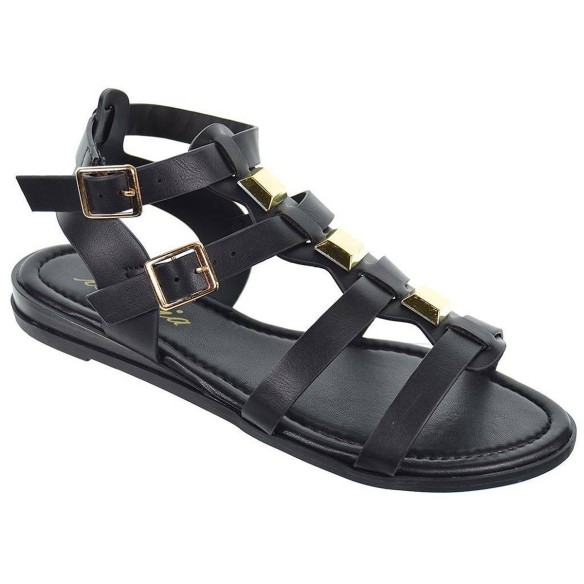 Isteria Sandalia Romana 23159 Mujer en sintético, cierre con doble hebilla regulable. Plantilla acolchada muy confortable