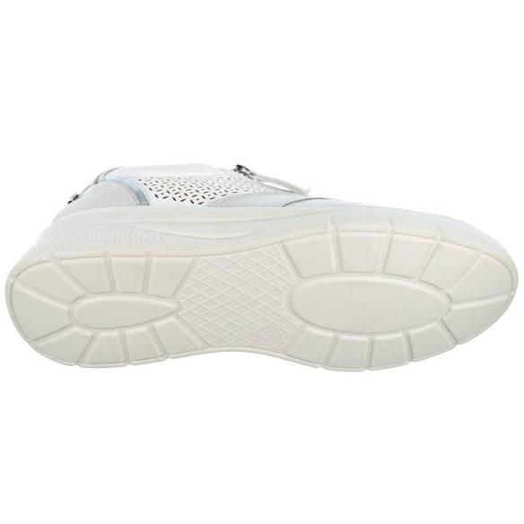 23388 Amarpies Zapato Casual de Mujer. Sintético perforada. Plantilla acolchada confort extraíble. Cordones. Suela Cuña