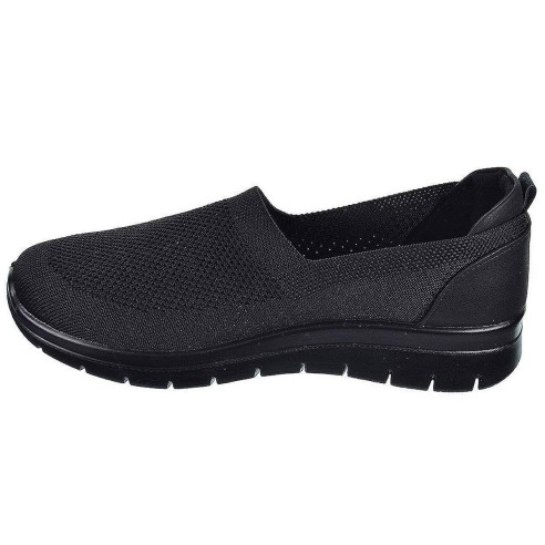 23462 Amarpies Zapato Confort en textil elástico. Plantilla acolchada confort extraíble. suela de caucho con cuña muy ligera