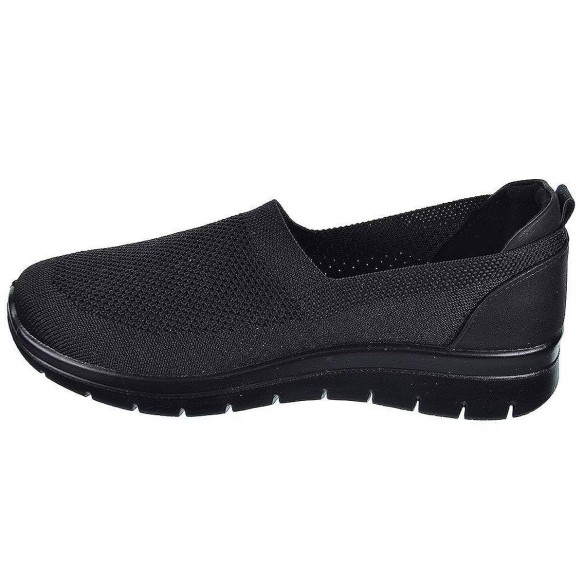 23462 Amarpies Zapato Confort en textil elástico. Plantilla acolchada confort extraíble. suela de caucho con cuña muy ligera