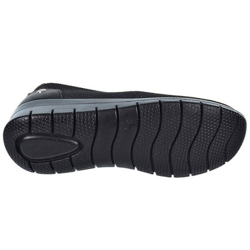 23462 Amarpies Zapato Confort en textil elástico. Plantilla acolchada confort extraíble. suela de caucho con cuña muy ligera