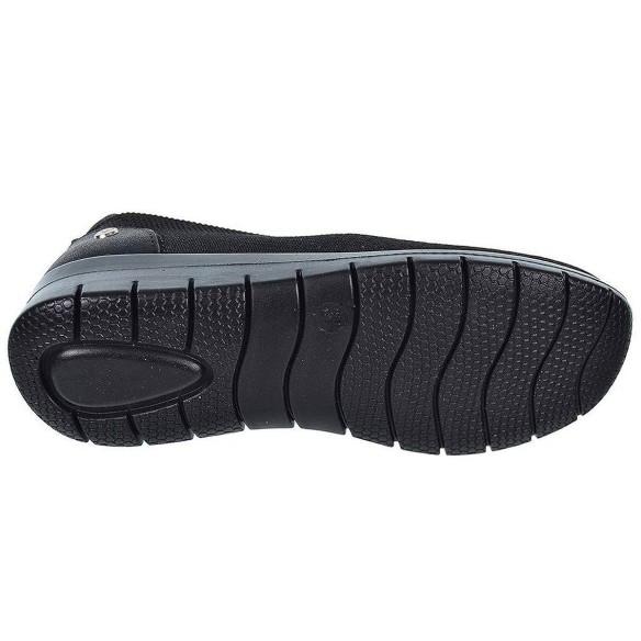 23462 Amarpies Zapato Confort en textil elástico. Plantilla acolchada confort extraíble. suela de caucho con cuña muy ligera