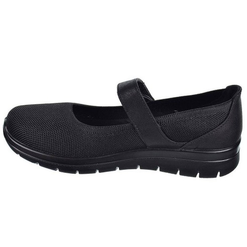 23463 Amarpies Zapato Confort en textil y sintético. Plantilla acolchada. Velcro. Suela de caucho con cuña muy ligera y flexible