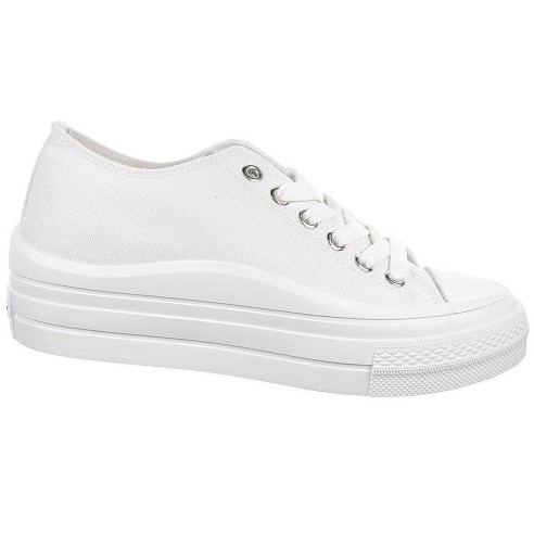 231000  Clavoy Sweden KLë Zapatilla de lona forro textil. Cierre cordones ajustables y piso plataforma con goma antideslizante.