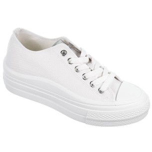 231000  Clavoy Sweden KLë Zapatilla de lona forro textil. Cierre cordones ajustables y piso plataforma con goma antideslizante. 2