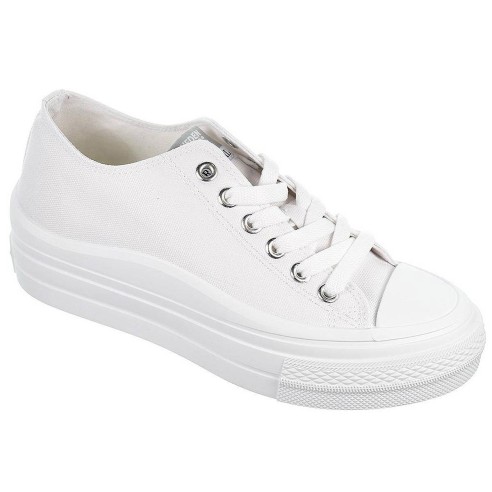 231000  Clavoy Sweden KLë Zapatilla de lona forro textil. Cierre cordones ajustables y piso plataforma con goma antideslizante.