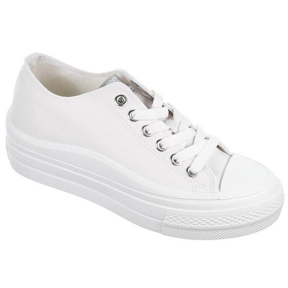 231000  Clavoy Sweden KLë Zapatilla de lona forro textil. Cierre cordones ajustables y piso plataforma con goma antideslizante.