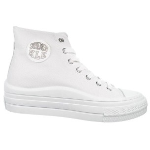 231010  Cyril Sweden KLë Zapatilla con caña alta de lona, forro textil. Con ajustables y piso plataforma con goma antideslizante