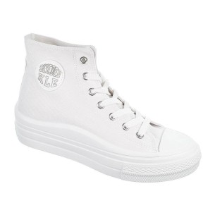 231010  Cyril Sweden KLë Zapatilla con caña alta de lona, forro textil. Con ajustables y piso plataforma con goma antideslizante 2