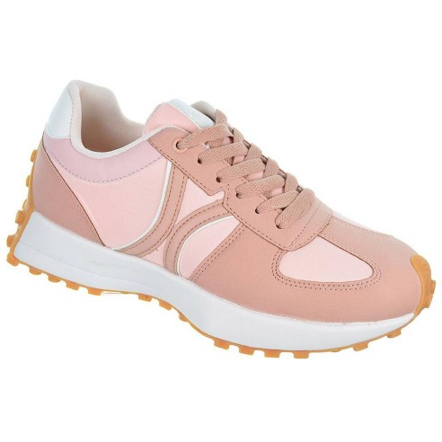 23005  D´Angela Sneaker textil y antelina, forro textil. Cordones. piso de goma con tacos antideslizante.