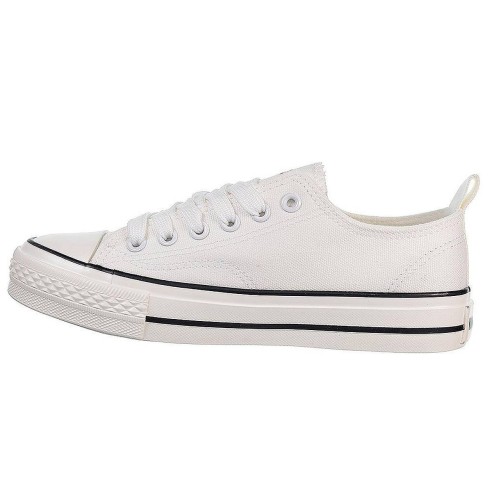 21451  DNG Zapatilla de lona forro interior textil. Cierre en cordones ajustables. Piso y puntera de goma antideslizante. Bambas