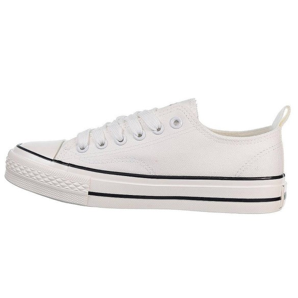 21451  DNG Zapatilla de lona forro interior textil. Cierre en cordones ajustables. Piso y puntera de goma antideslizante. Bambas