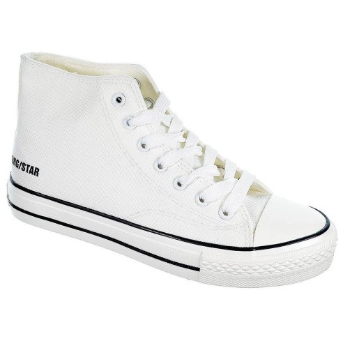 DNG Zapatilla Bota de lona. Forro interior textil. Cierre en cordones ajustables. Piso y puntera de goma antideslizante. Bambas