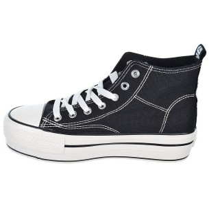 21454 DNG Zapatilla bota de lona Forro textil. Cierre en cordones. Piso con plataforma y puntera de goma antideslizante. Bamba 2