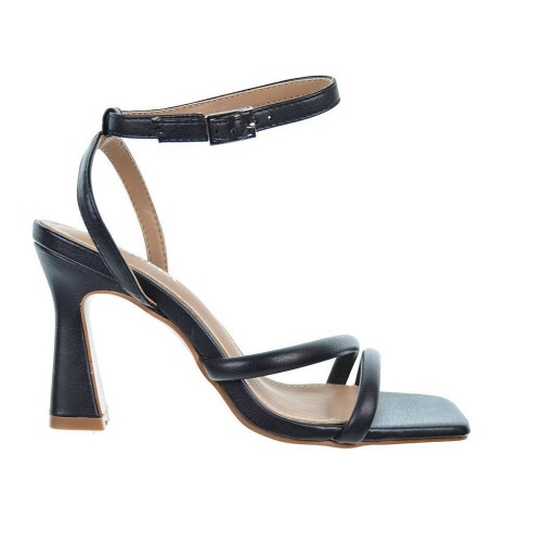 23075 D´Angela Sandalia sintético. Pulsera con hebilla. Piso con tacón forrado de 8cm. de altura. eventos o ceremonias.