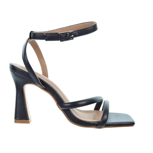 23075 D´Angela Sandalia sintético. Pulsera con hebilla. Piso con tacón forrado de 8cm. de altura. eventos o ceremonias.