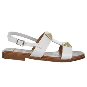 5159 Oh! My Sandals Sandalia piel con plantilla en piel acolchada. Cierre con hebilla regulable. Piso de goma antideslizante.