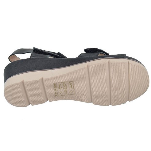 23533 Amarpies Sandalia sintético. Velcro en empeine y pulsera lateral. Planta confort. Plataforma de 5´5cm. con suela de caucho