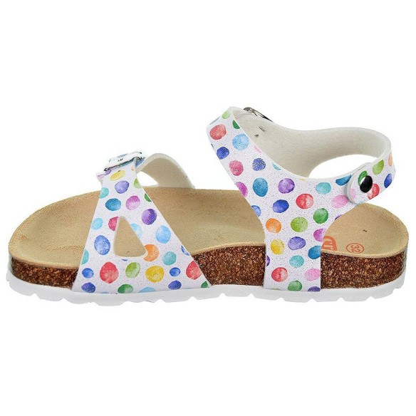 2348  Crecendo Sandalia Bio sintética. Hebilla. Planta bio en piel serraje y suela de eva termoconformada, muy ligera y flexible