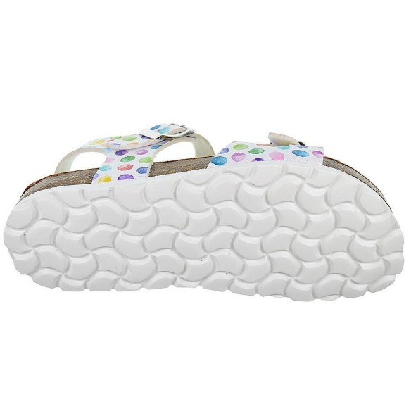 2348  Crecendo Sandalia Bio sintética. Hebilla. Planta bio en piel serraje y suela de eva termoconformada, muy ligera y flexible