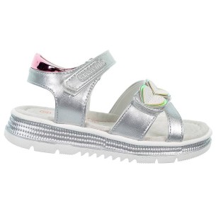 2309 Crecendo Sandalia sintética y plantilla de piel acolchada. Doble velcro en pala y pulsera ajustables. Para Verano.