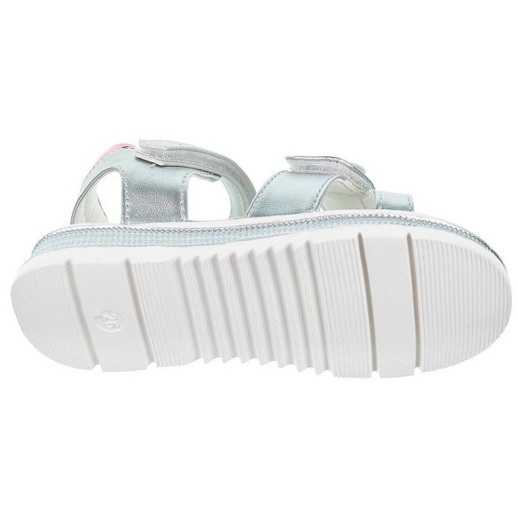 2309 Crecendo Sandalia sintética y plantilla de piel acolchada. Doble velcro en pala y pulsera ajustables. Para Verano.