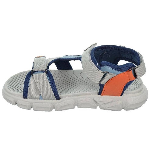 2343 Crecendo Sandalia sintética y textil Confort. Doble velcro en empeine y talón. Piso muy ligero y flexible