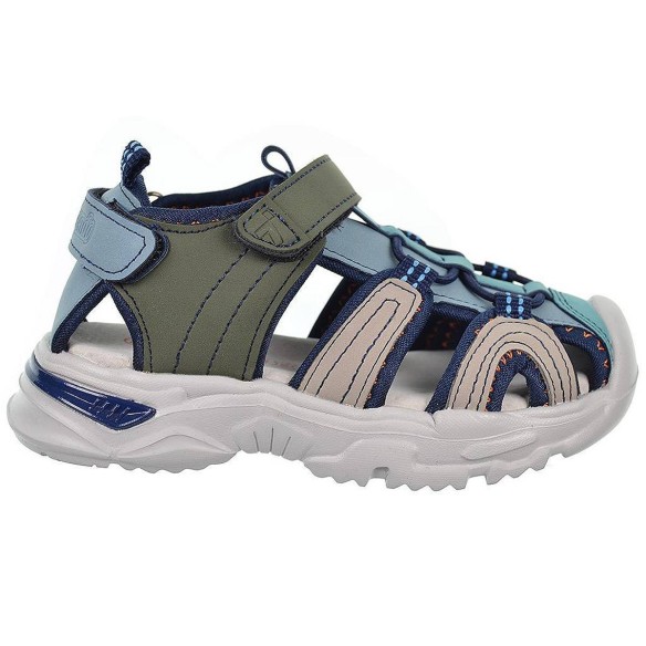 2337 Crecendo Sandalia sintética y textil. Forro textil. Plantilla acolchada en piel. Velcro en empeine y talón.