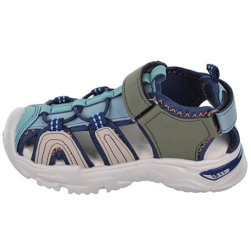 2337 Crecendo Sandalia sintética y textil. Forro textil. Plantilla acolchada en piel. Velcro en empeine y talón.