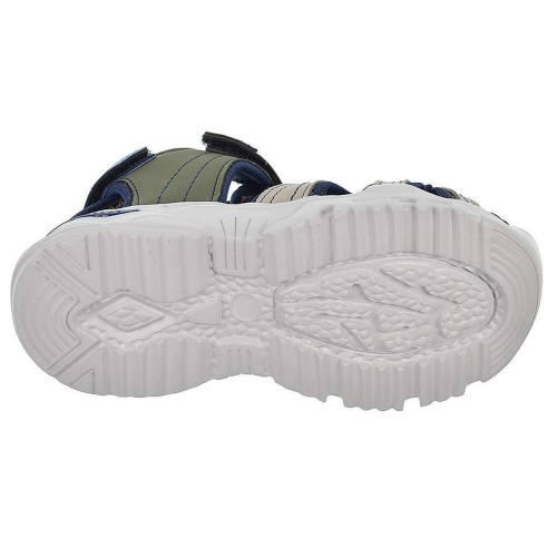 2337 Crecendo Sandalia sintética y textil. Forro textil. Plantilla acolchada en piel. Velcro en empeine y talón.