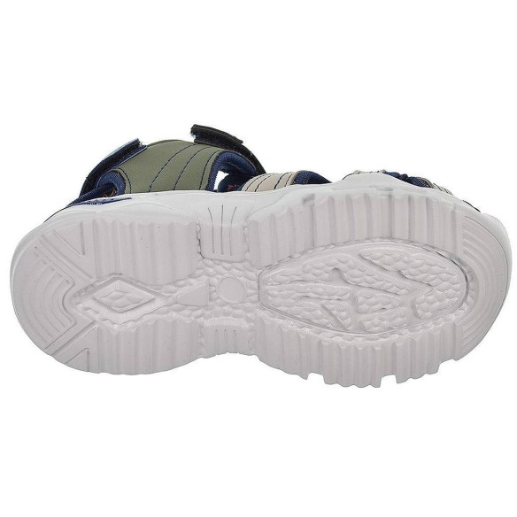 2337 Crecendo Sandalia sintética y textil. Forro textil. Plantilla acolchada en piel. Velcro en empeine y talón.