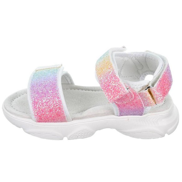 2319 Crecendo Sandalia sintético y textil. Forro textil y plantilla de piel acolchada. Doble velcro en empeine y velcro en talón