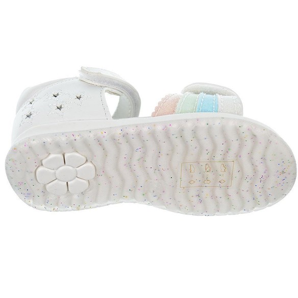 2303 Crecendo Sandalia sintética forro piel. Plantilla acolchada en piel, confortable. Velcro en pala y pulsera. Antideslizante