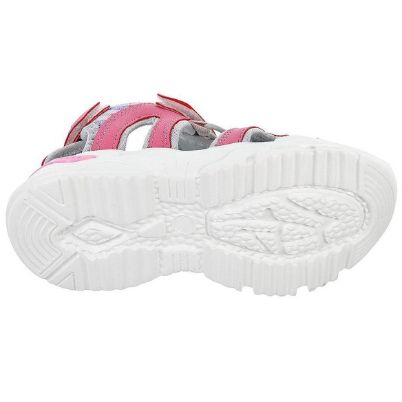 2322 Crecendo Sandalia sintética y textil. Forro textil. Plantilla acolchada en piel. Velcro en empeine y talón.