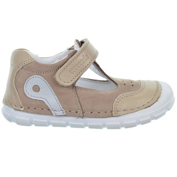 2365 Crecendo Zapato de piel. Velcro, plantilla piel extraíble. Suela goma antideslizante. puntera reforzada. Primeros pasos