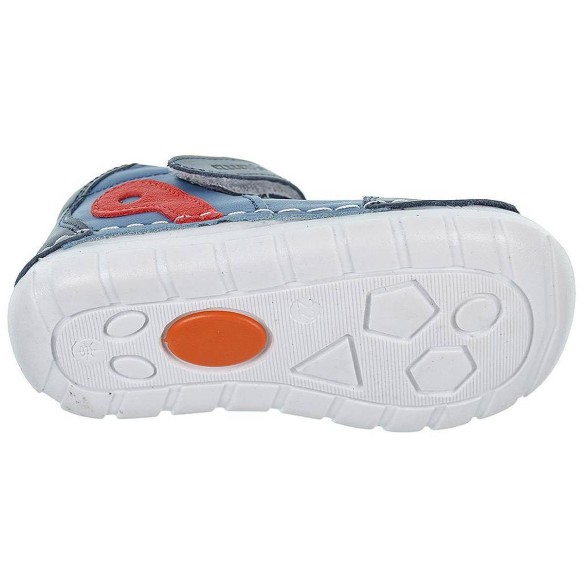 2365 Crecendo Zapato de piel. Velcro, plantilla piel extraíble. Suela goma antideslizante. puntera reforzada. Primeros pasos